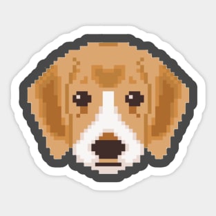 Adorable pixel puppy Sticker